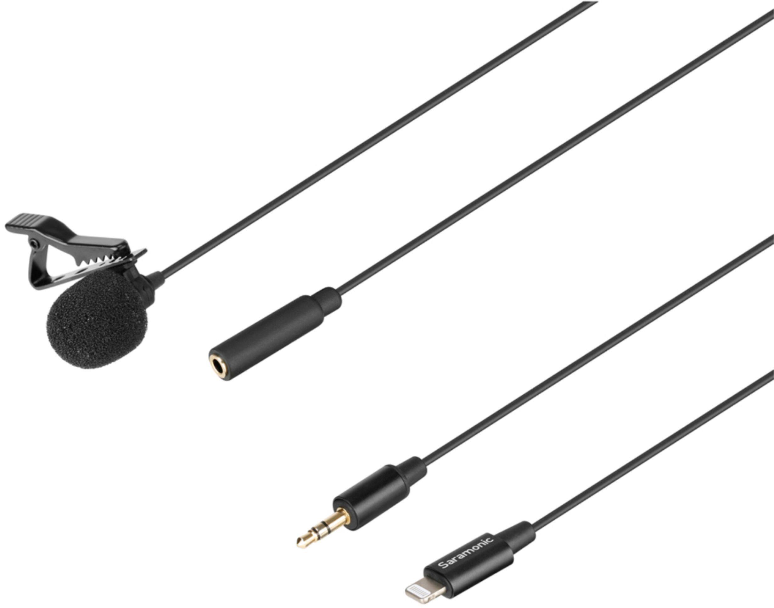 Alt View 12. Saramonic - Lavalier Microphone with Lightning for Apple iPhone, or iPad w/ a Built-in 6.6-foot (2m) Cable (LavMicro U1A).