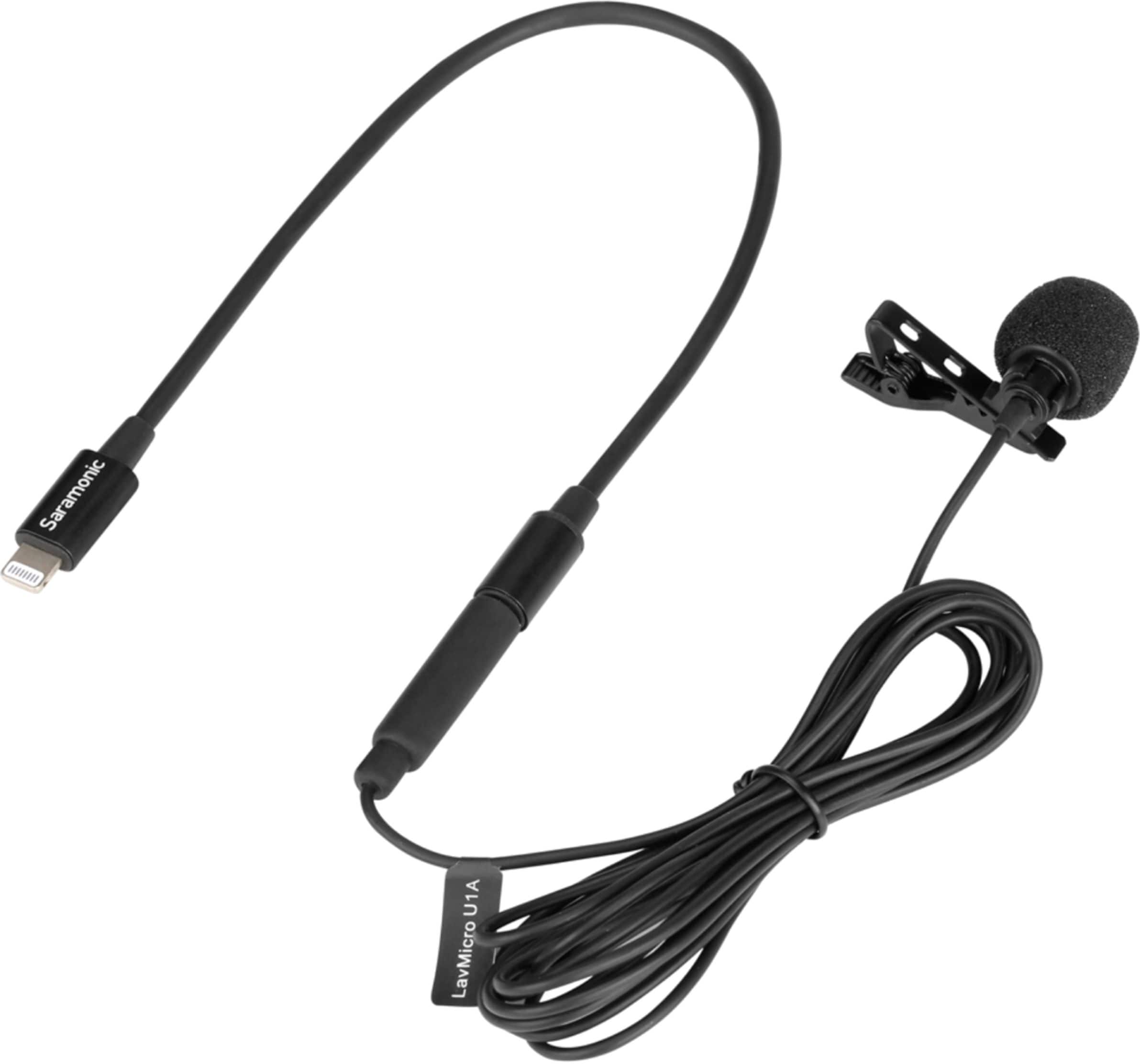 Alt View 14. Saramonic - Lavalier Microphone with Lightning for Apple iPhone, or iPad w/ a Built-in 6.6-foot (2m) Cable (LavMicro U1A).