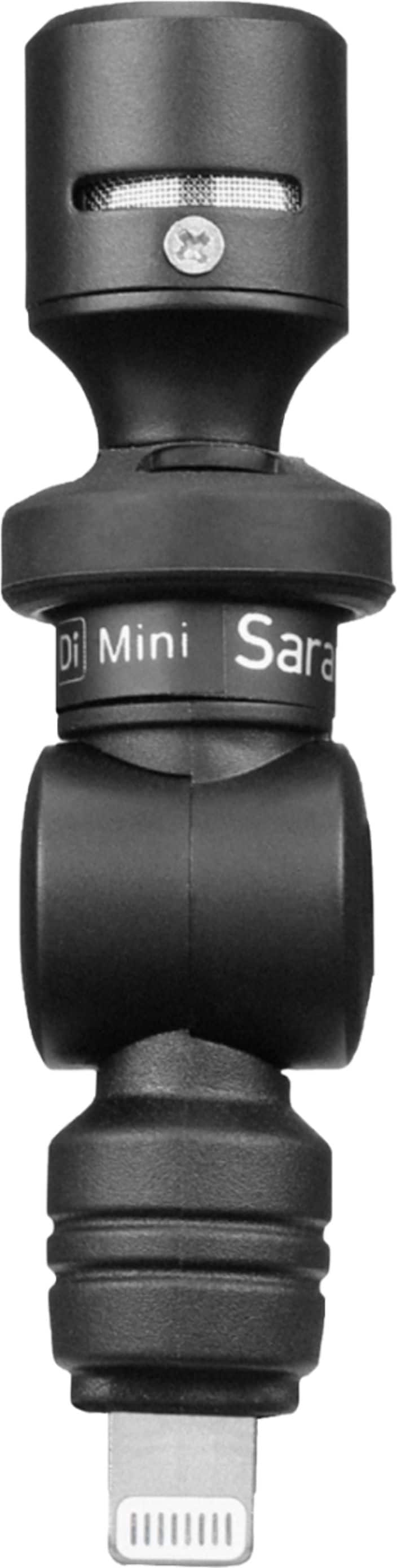 Saramonic - SmartMic DI Mini Ultra-Compact Condenser Microphone with Lightning for Apple iPhones & iPads - Black - Front_Zoom