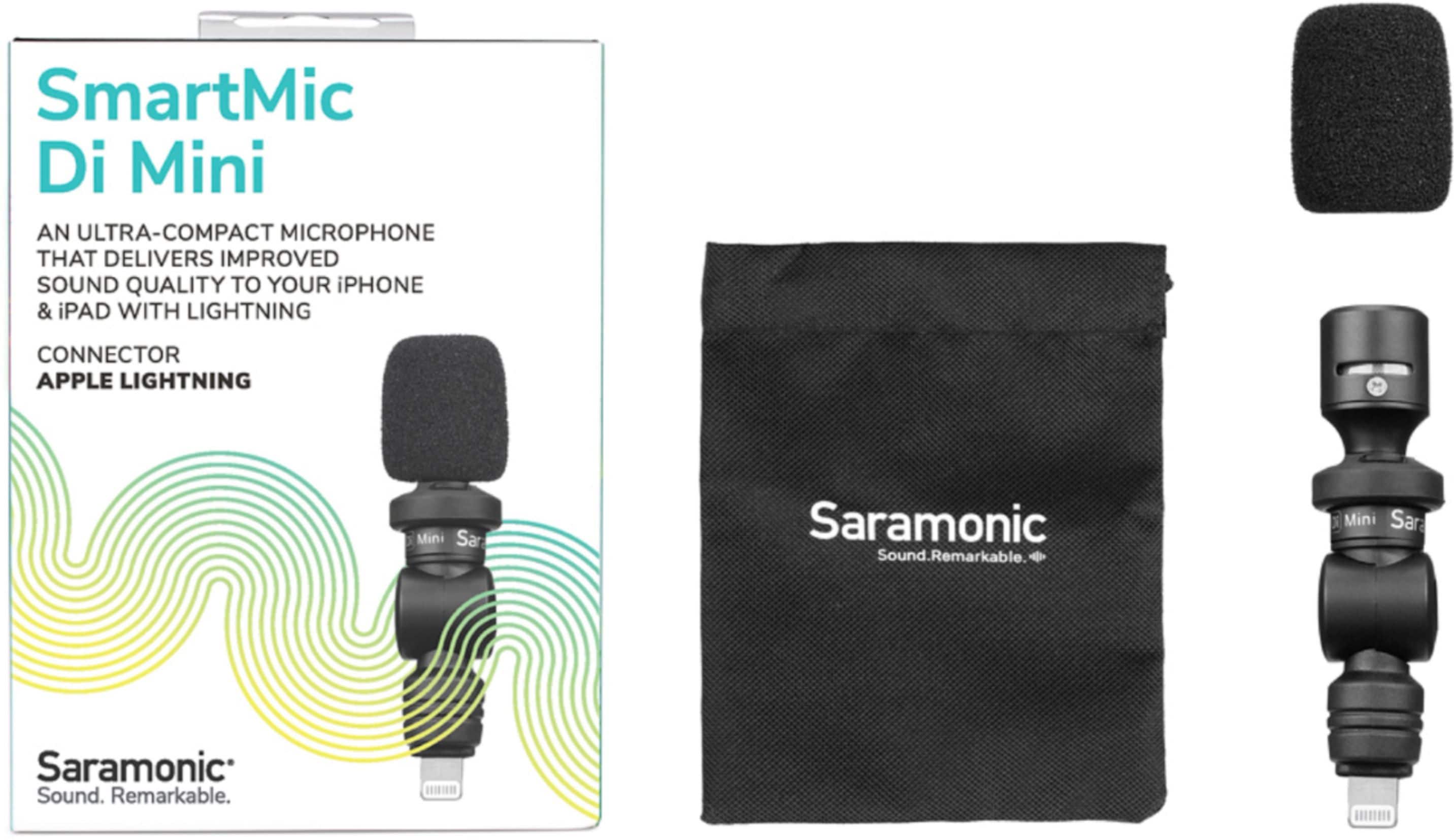 Alt View 12. Saramonic - SmartMic DI Mini Ultra-Compact Condenser Microphone with Lightning for Apple iPhones & iPads.