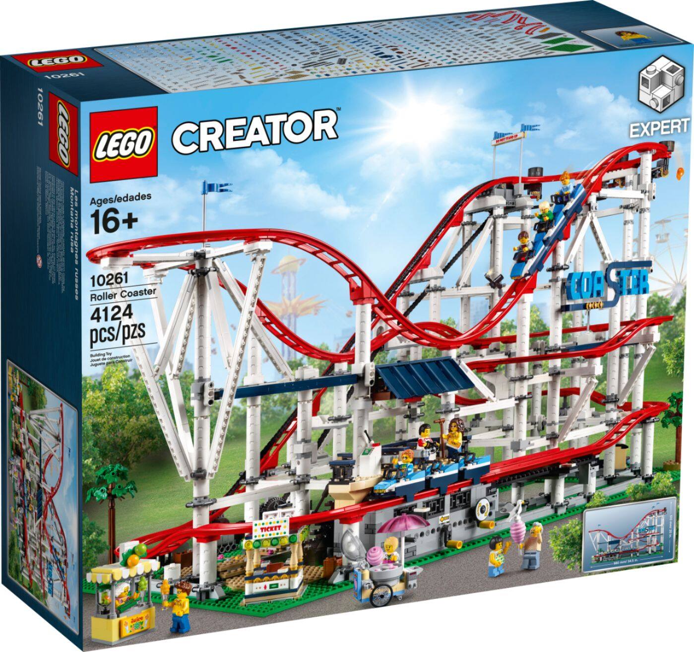 Left. LEGO - Creator Expert Roller Coaster 10261.