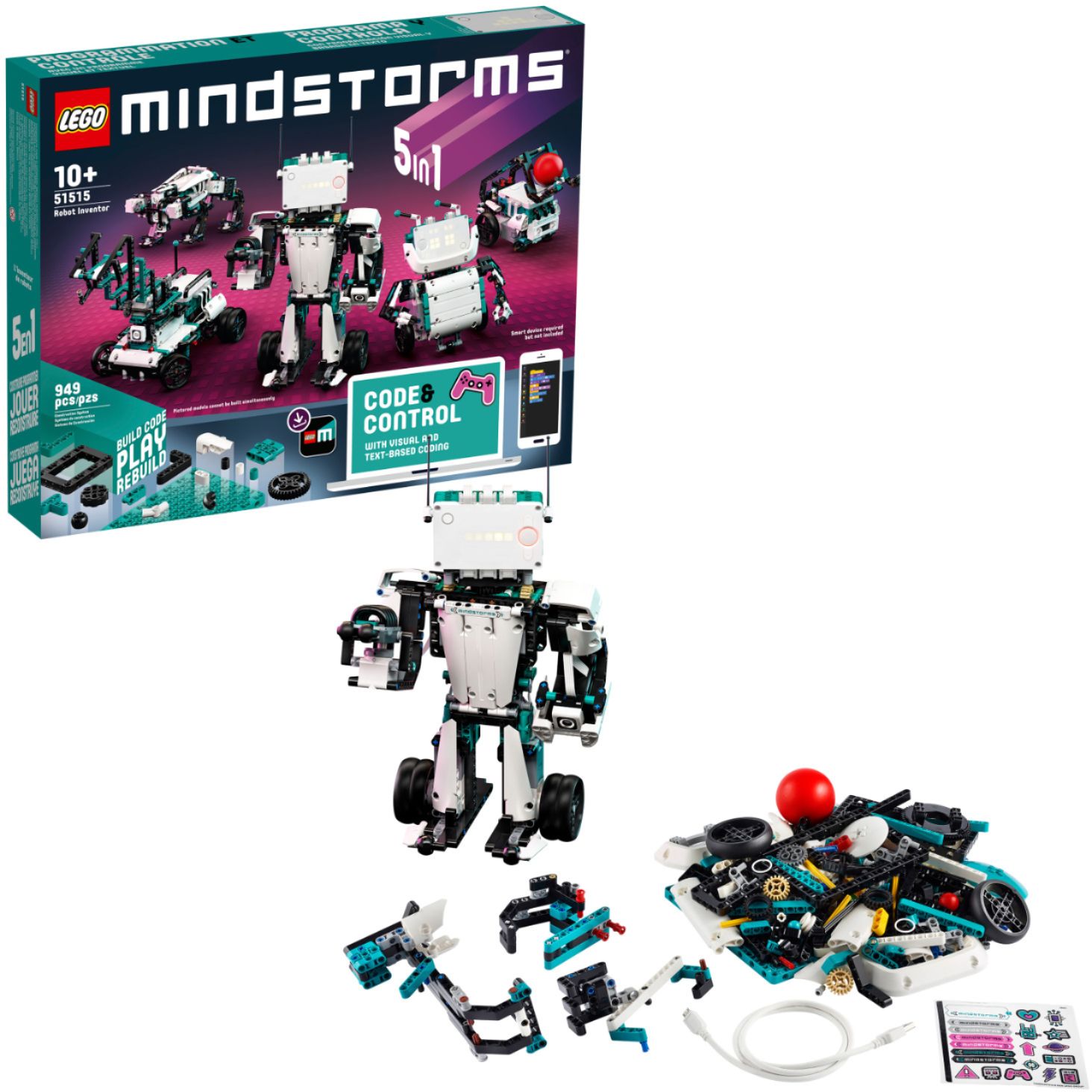 Modsætte sig Krympe quagga LEGO MINDSTORMS Robot Inventor 51515 6251945 - Best Buy