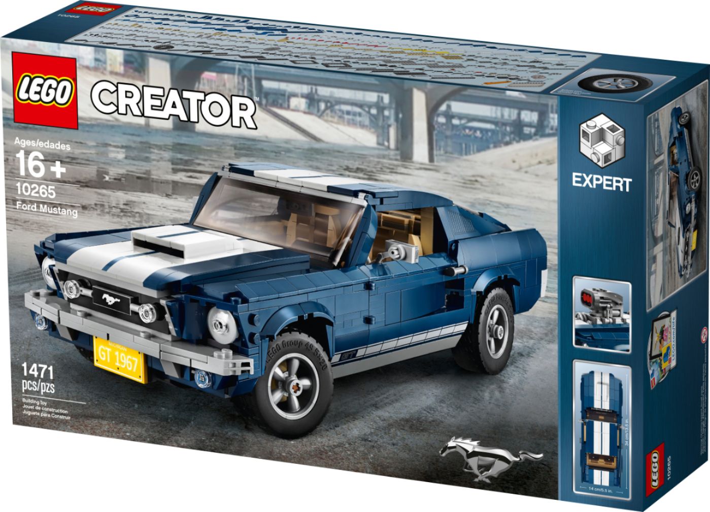 Angle View: LEGO - Creator Expert Ford Mustang 10265