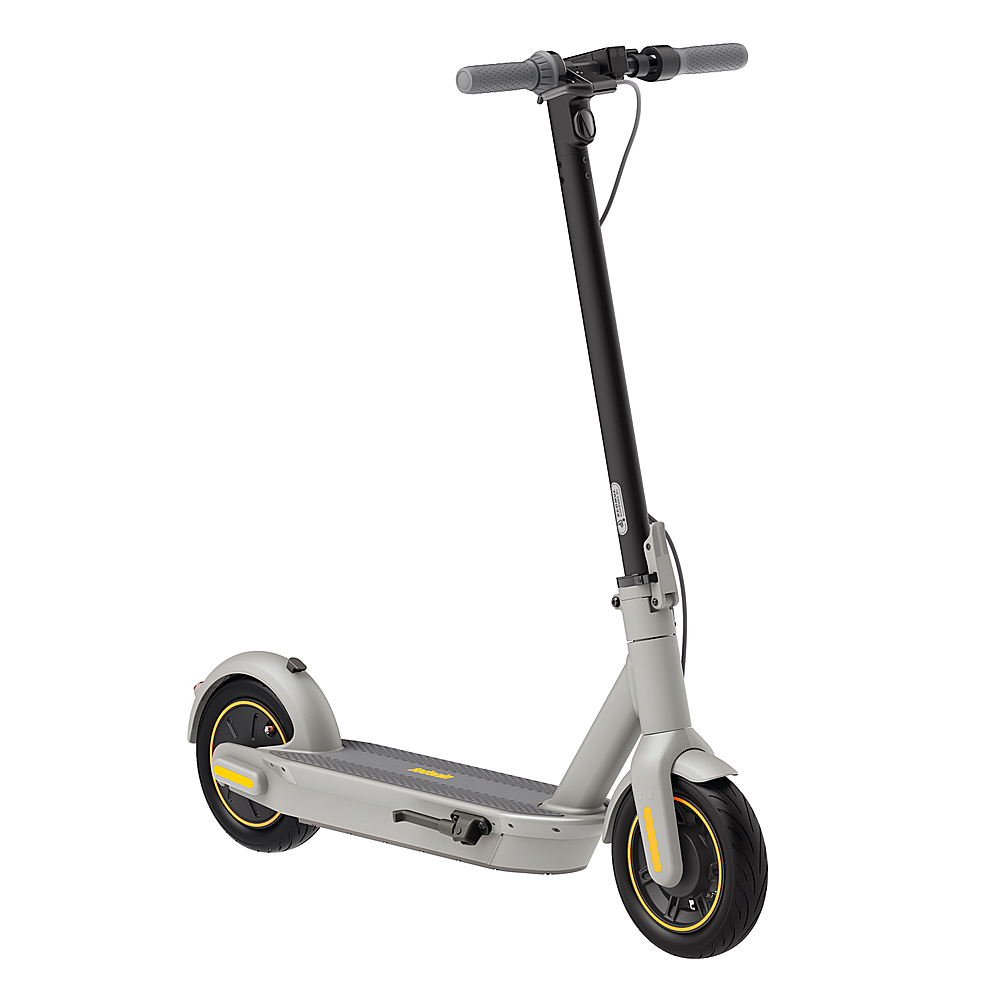 Gray Segway Ninebot MAX G30LP Electric Kick Scooter Max Speed 18.6 MPH Up to 25 Miles Long-Range Battery Lightweight and Foldable