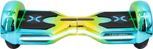 Hover-1 Horizon Electric Self-Balancing Scooter w/8.4 mi Max Operating Range & 7.45 mph Max Speed - Blue Green Iridescent - Front_Zoom