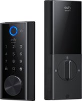 eufy Security - Smart Lock Wi-Fi Replacement Deadbolt with eufy App|Keypad|Biometric Access - Black - Front_Zoom