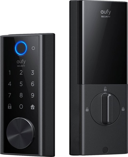 Front Zoom. eufy Security - Smart Lock Touch & Wi-Fi - Black.