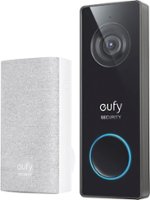 eufy Security - Smart Wi-Fi Video Doorbell 2K Pro Wired - Black/White - Front_Zoom