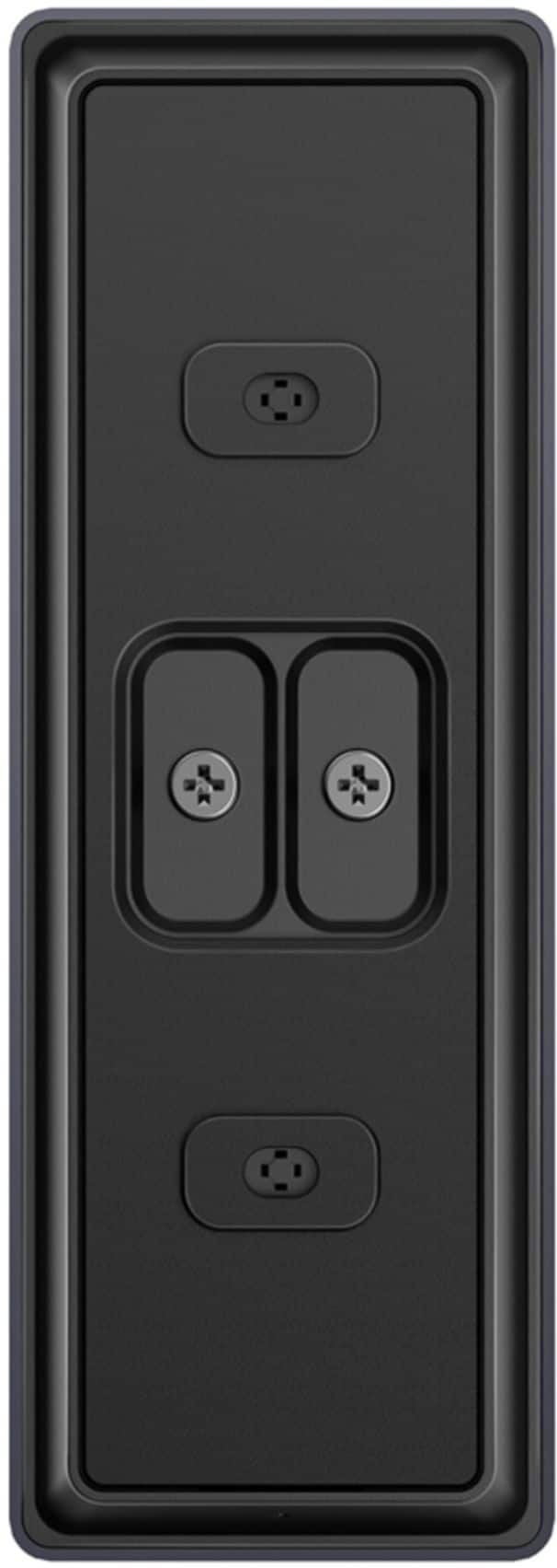 Left. eufy Security - Smart Wi-Fi Video Doorbell 2K Pro Wired - Black/White.