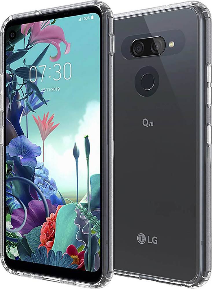 Alt View 11. SaharaCase - Crystal Series Carrying Case for LG Q70 - Clear.