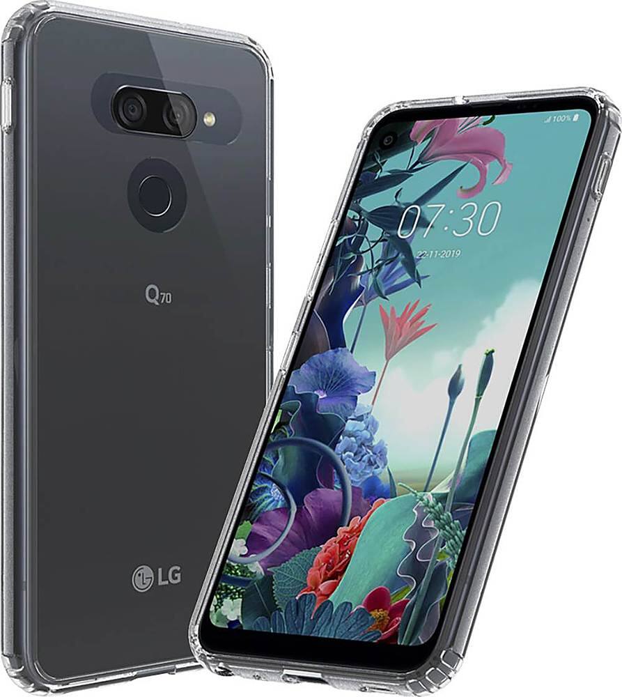 Alt View 14. SaharaCase - Crystal Series Carrying Case for LG Q70 - Clear.