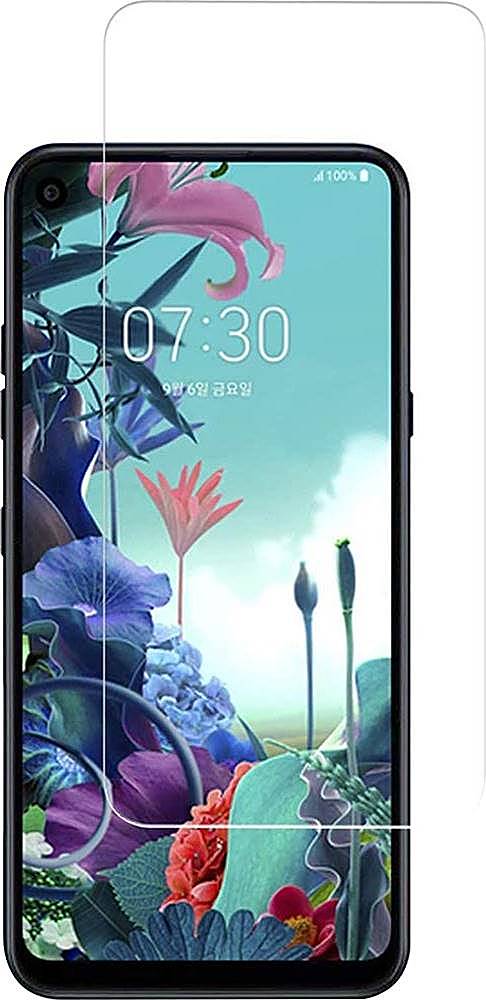 Angle. SaharaCase - ZeroDamage Tempered Glass Screen Protector for LG Q70 - Clear.