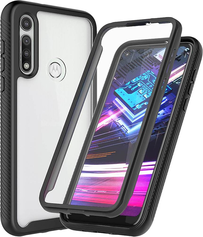 Alt View 16. SaharaCase - Grip Series Case for Motorola Moto G Fast - Black.