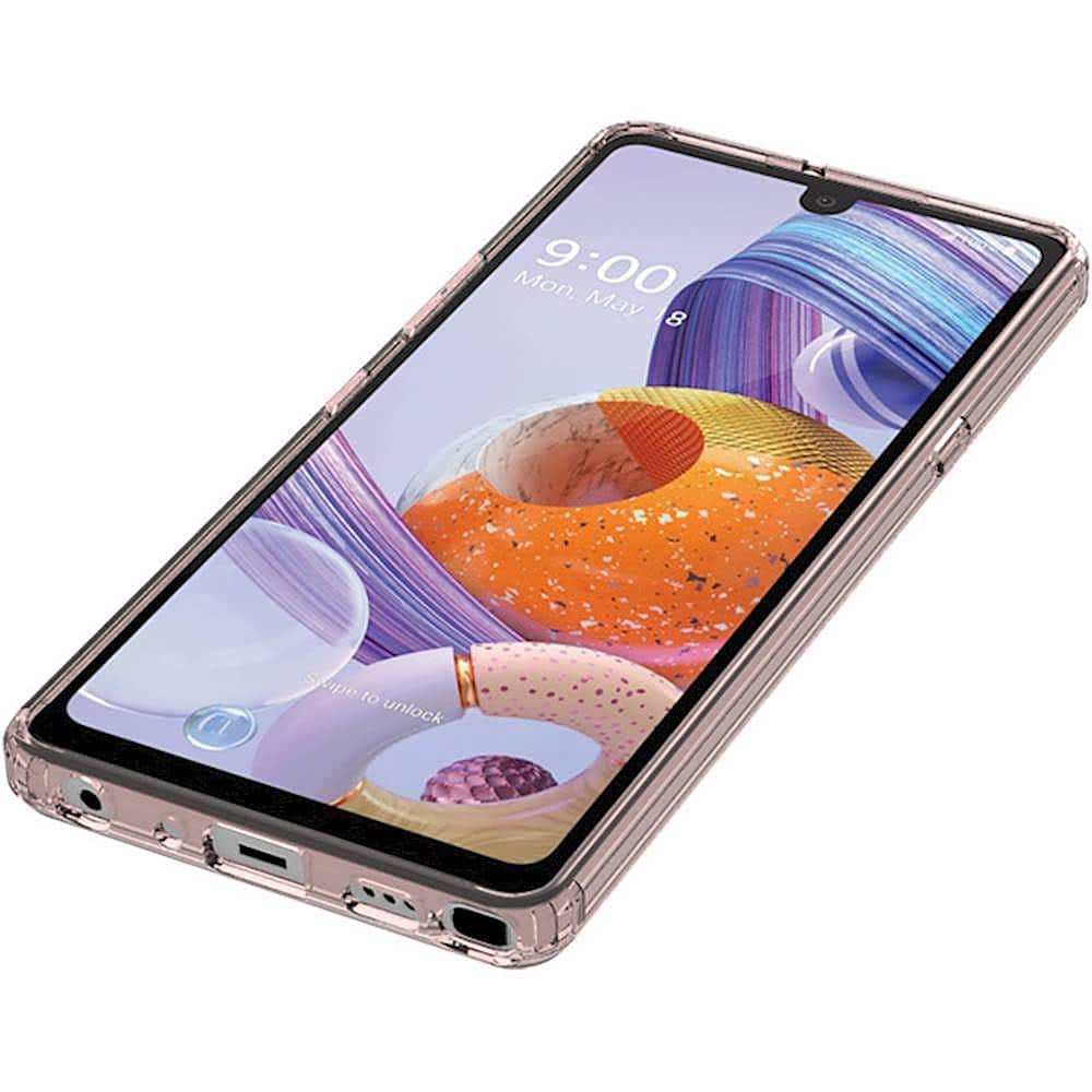 Alt View 14. SaharaCase - Crystal Series Carrying Case for LG Stylo 6 - Rose Gold Clear.
