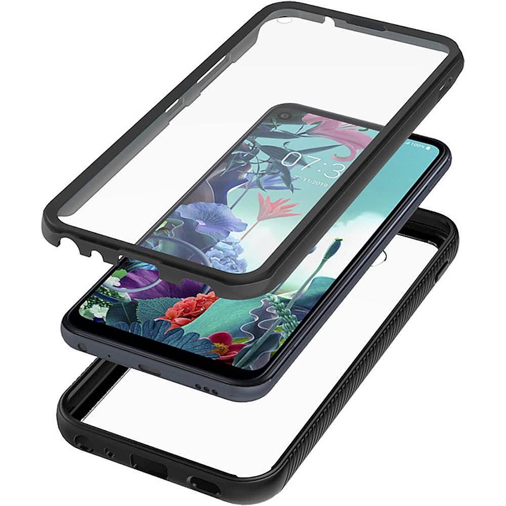 Best Buy SaharaCase Grip Series Carrying Case for LG Q70 Black SB