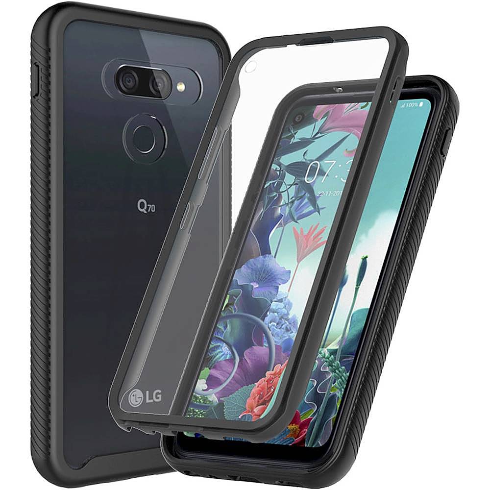 Best Buy SaharaCase Grip Series Carrying Case for LG Q70 Black SB