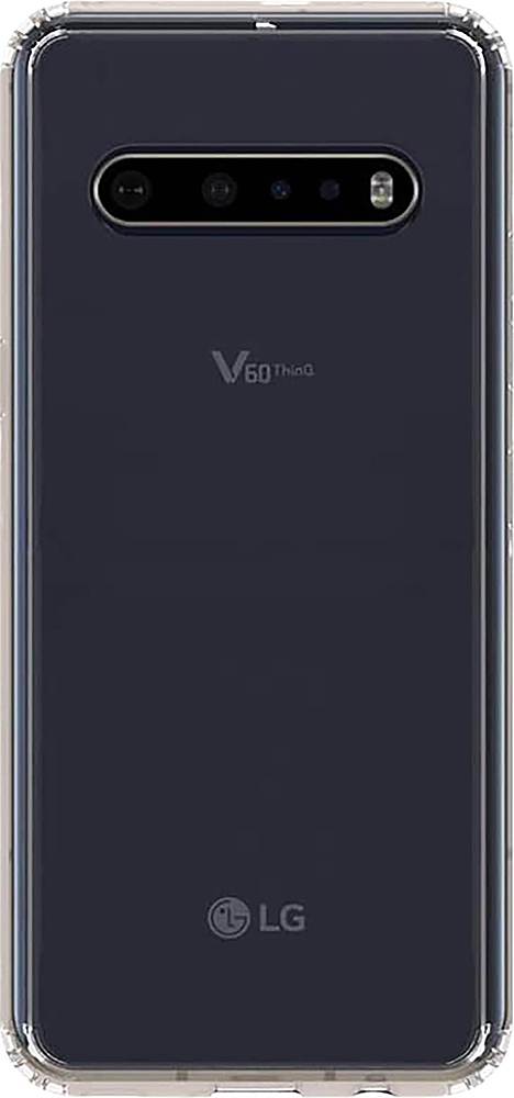 Front. SaharaCase - Crystal Series Carrying Case for LG V60 ThinQ 5G - Clear.