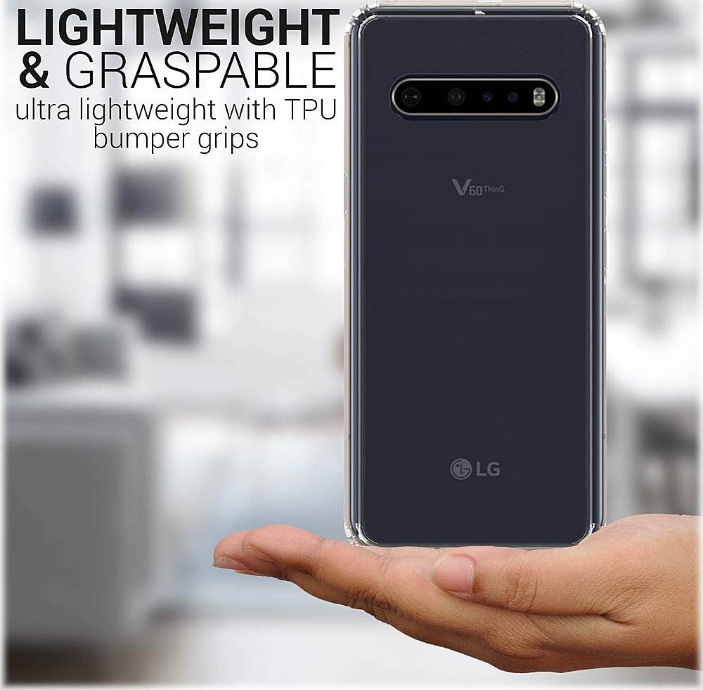 Alt View 12. SaharaCase - Crystal Series Carrying Case for LG V60 ThinQ 5G - Clear.
