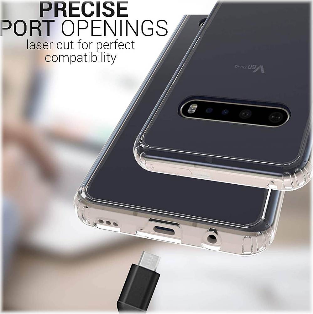 Alt View 15. SaharaCase - Crystal Series Carrying Case for LG V60 ThinQ 5G - Clear.
