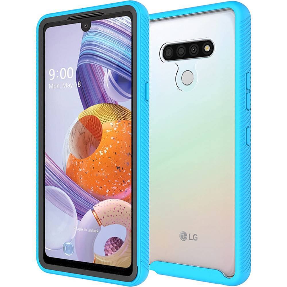 Alt View 11. SaharaCase - Grip Series Carrying Case for LG Stylo 6 - Aqua.