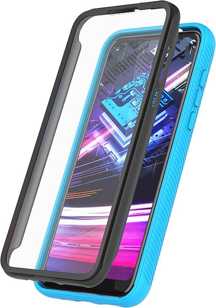 Alt View 12. SaharaCase - Grip Series Case for Motorola Moto G Fast - Aqua.