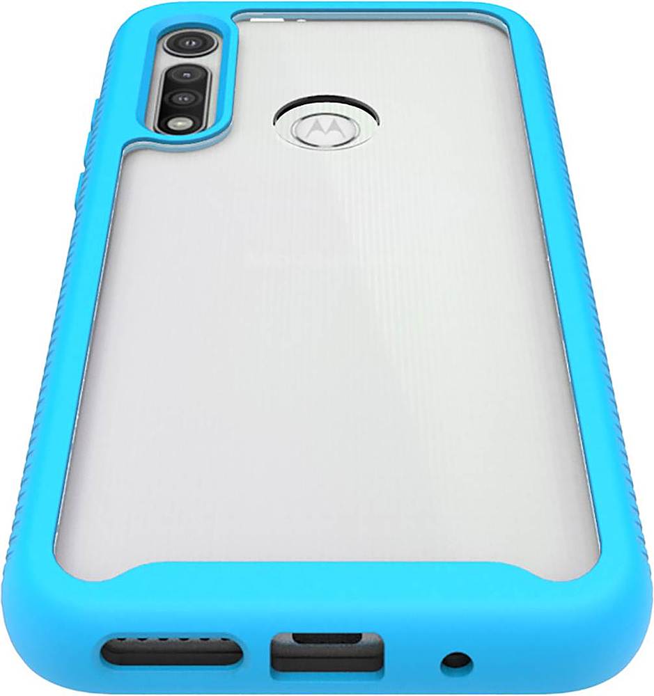 Alt View 13. SaharaCase - Grip Series Case for Motorola Moto G Fast - Aqua.