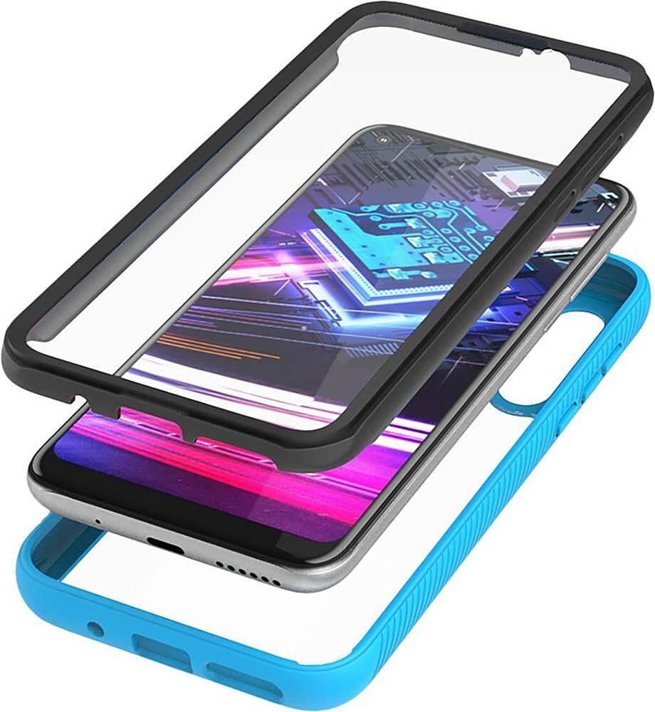 Alt View 14. SaharaCase - Grip Series Case for Motorola Moto G Fast - Aqua.