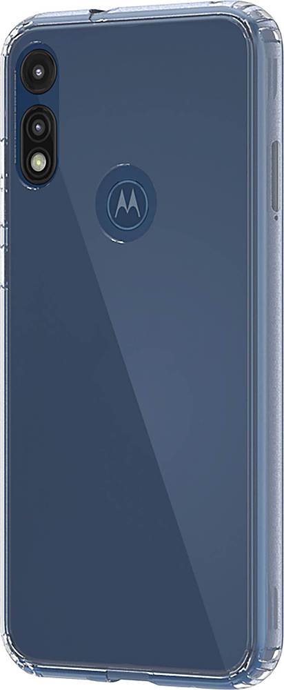 Front. SaharaCase - Crystal Series Case for Motorola Moto E (2020) - Clear.