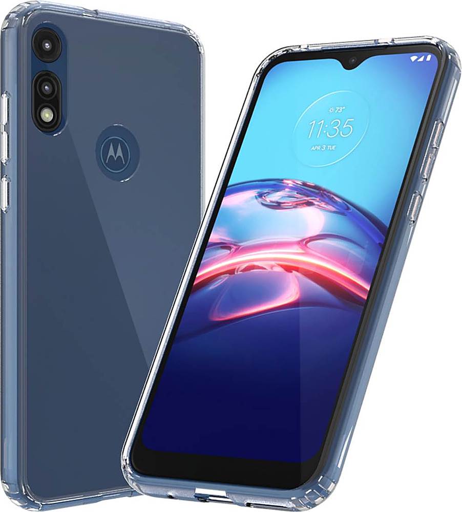 Alt View 15. SaharaCase - Crystal Series Case for Motorola Moto E (2020) - Clear.