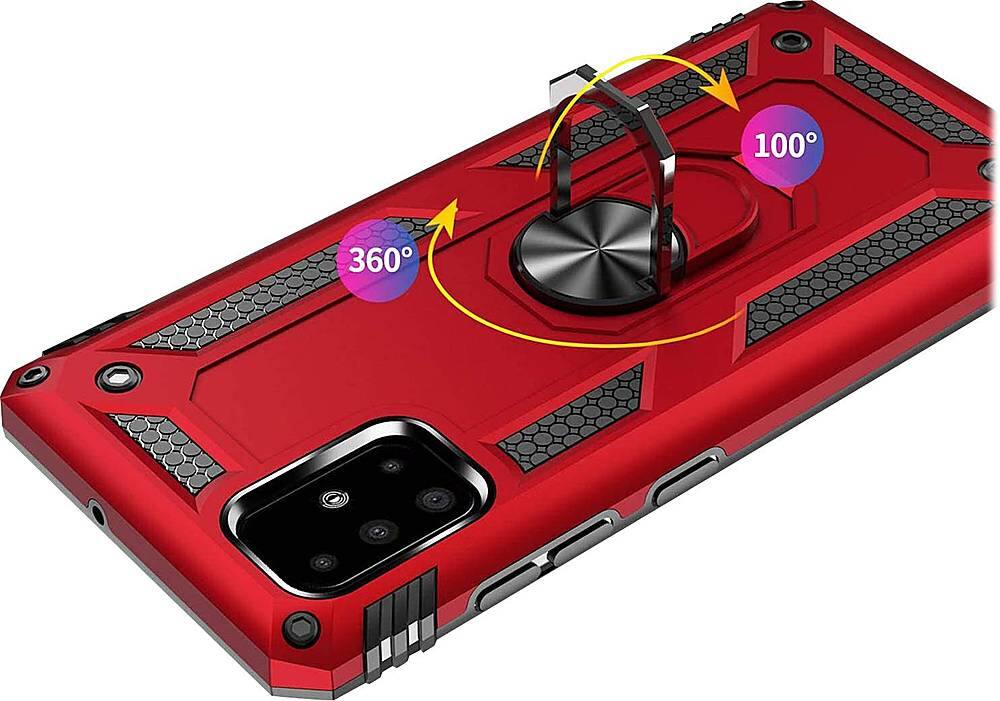 Alt View 14. SaharaCase - Military Kickstand Series Case for Samsung Galaxy A71 5G - Red.