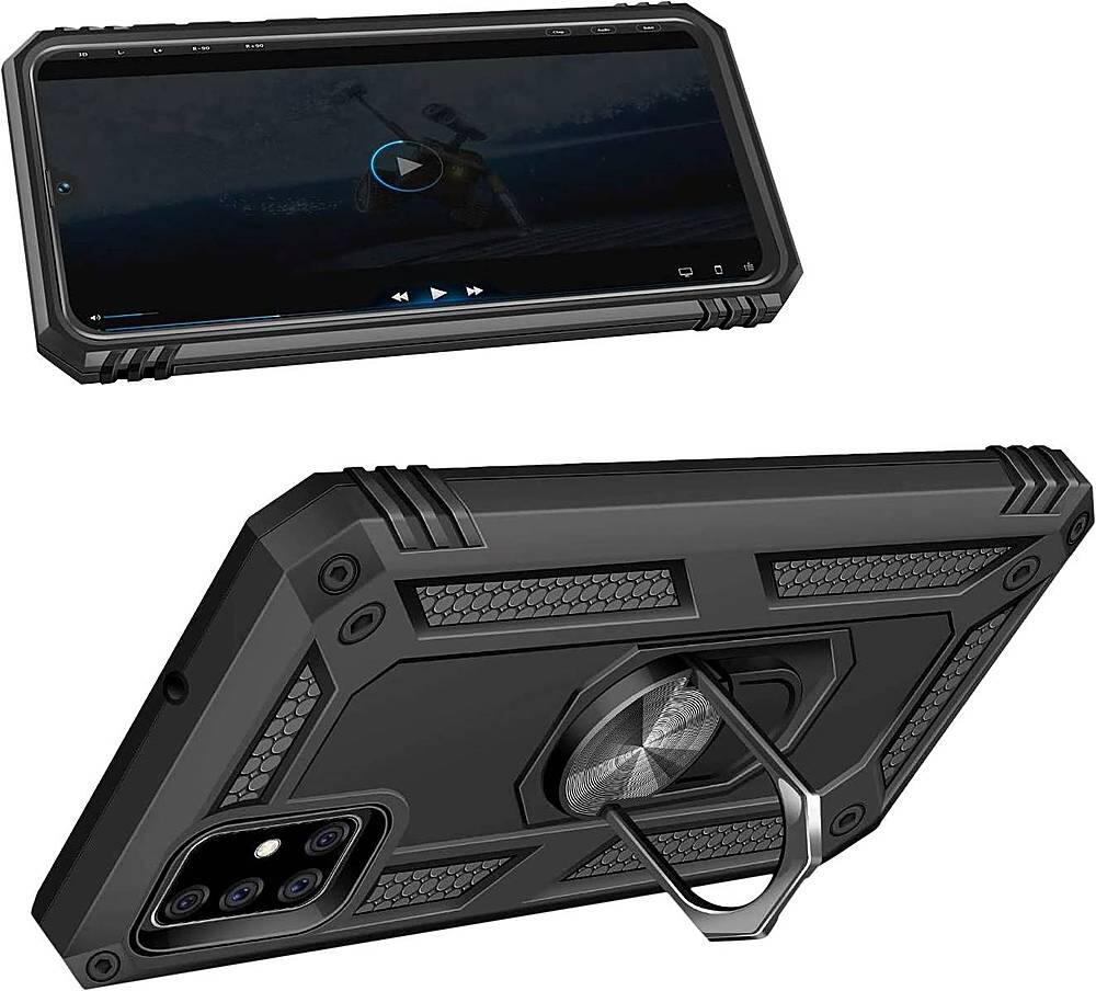 Alt View 11. SaharaCase - Military Kickstand Series Case for Samsung Galaxy A71 5G - Black.