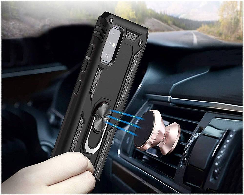 Alt View 13. SaharaCase - Military Kickstand Series Case for Samsung Galaxy A71 5G - Black.