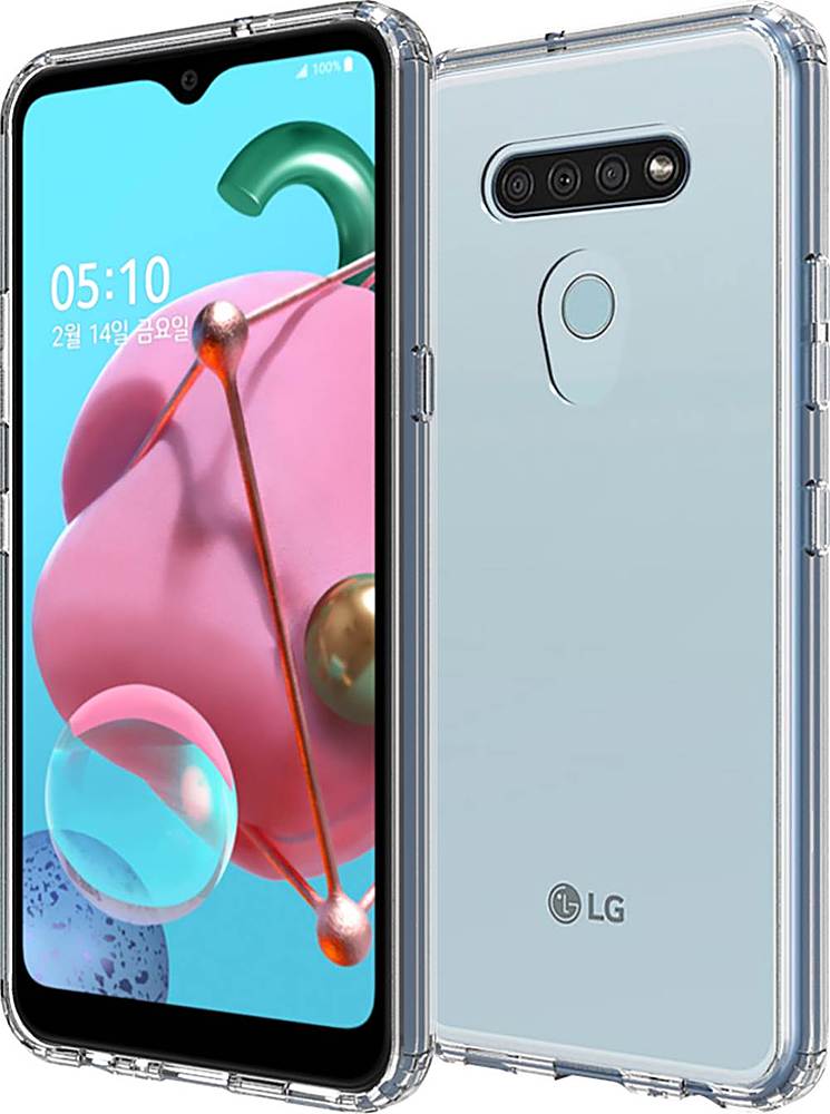 Alt View 11. SaharaCase - Crystal Series Carrying Case for LG K51 - Clear.