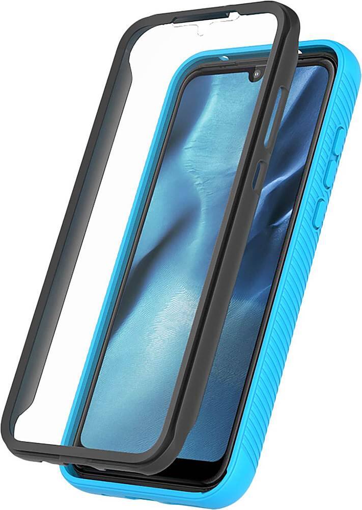 Alt View 12. SaharaCase - Grip Series Case for Motorola Moto E (2020) - Aqua.