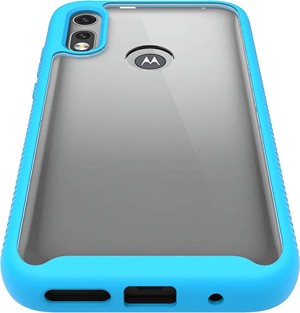 Alt View 13. SaharaCase - Grip Series Case for Motorola Moto E (2020) - Aqua.