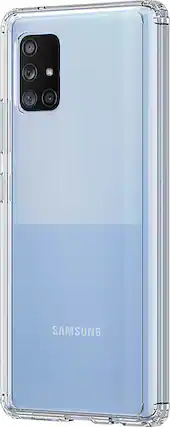 Front. SaharaCase - Crystal Series Carrying Case for Samsung Galaxy A71 5G - Clear.