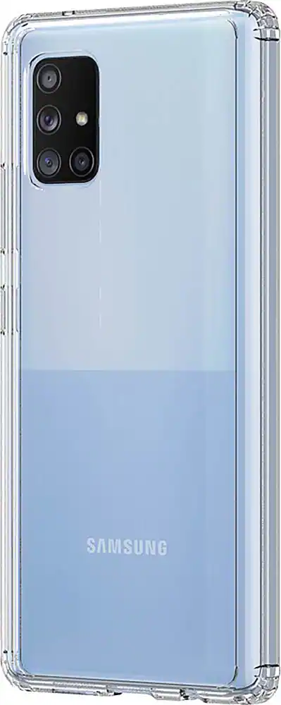 Front. SaharaCase - Crystal Series Carrying Case for Samsung Galaxy A71 5G - Clear.