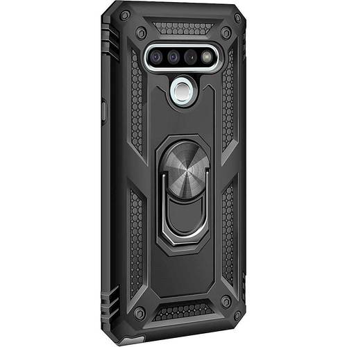 SaharaCase - Military Kickstand Series Carrying Case for LG Stylo 6 - Black