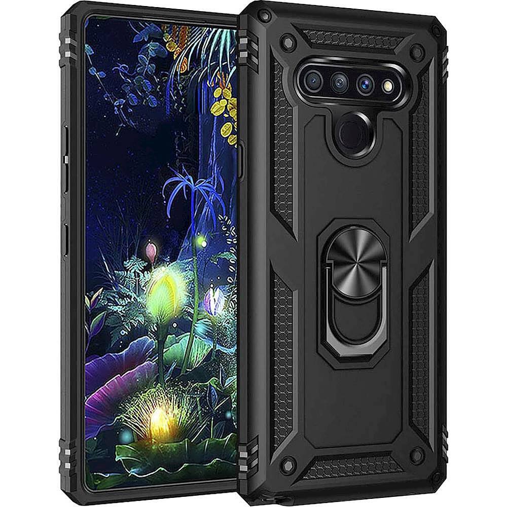 Alt View 11. SaharaCase - Military Kickstand Series Carrying Case for LG Stylo 6 - Black.