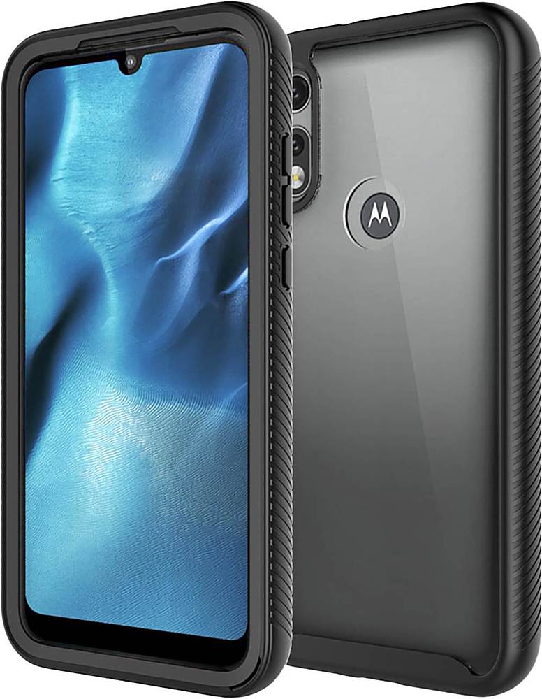 Alt View 11. SaharaCase - Grip Series Case for Motorola Moto E (2020) - Black.