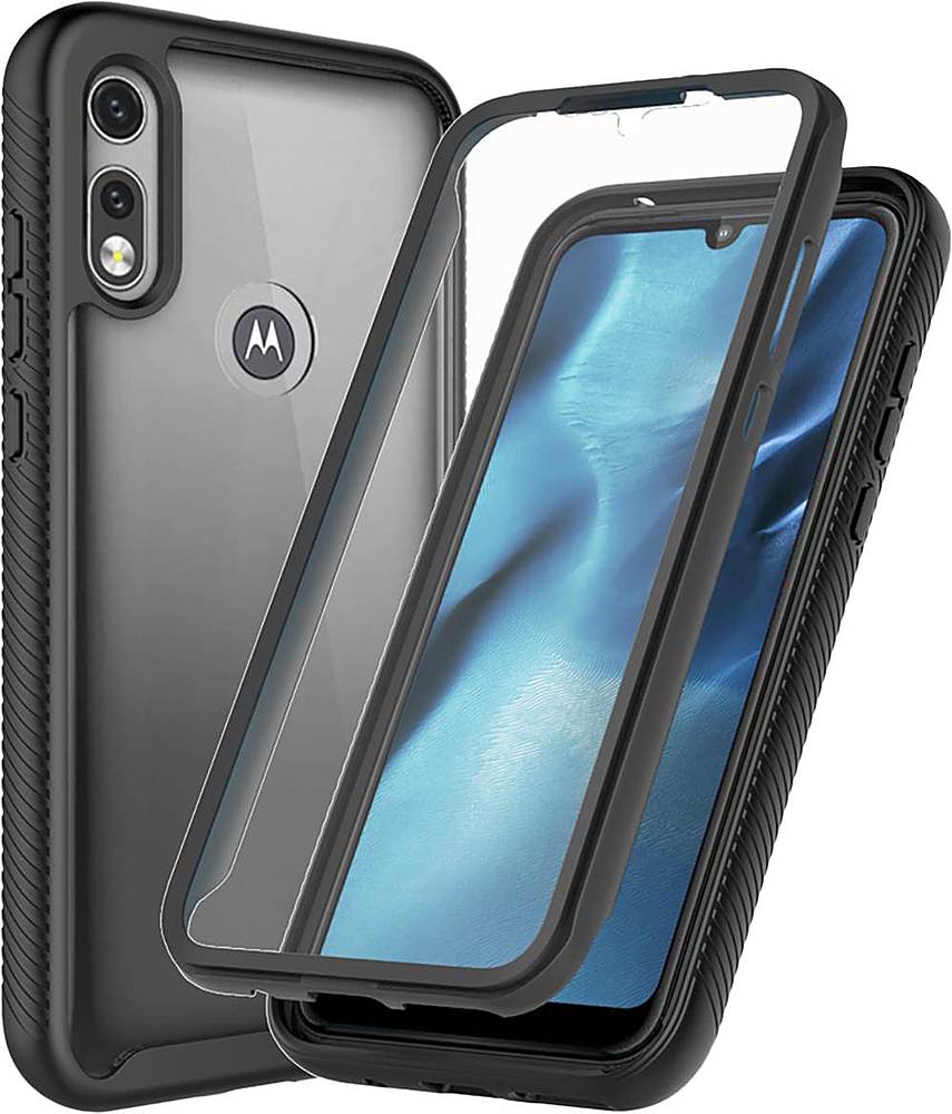 Alt View 15. SaharaCase - Grip Series Case for Motorola Moto E (2020) - Black.