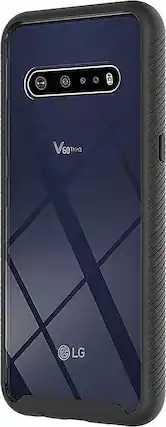 Front. SaharaCase - Grip Series Carrying Case for LG V60 ThinQ 5G - Black.