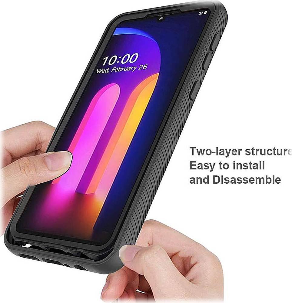 Alt View Zoom 15. SaharaCase - Grip Series Carrying Case for LG V60 ThinQ 5G - Black.