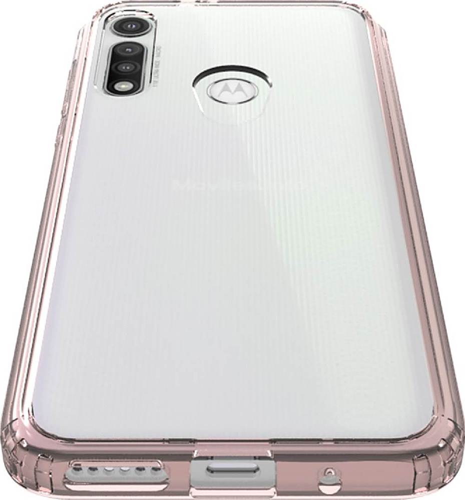 Alt View 12. SaharaCase - Crystal Series Carrying Case for Motorola Moto G Fast - Rose Gold.