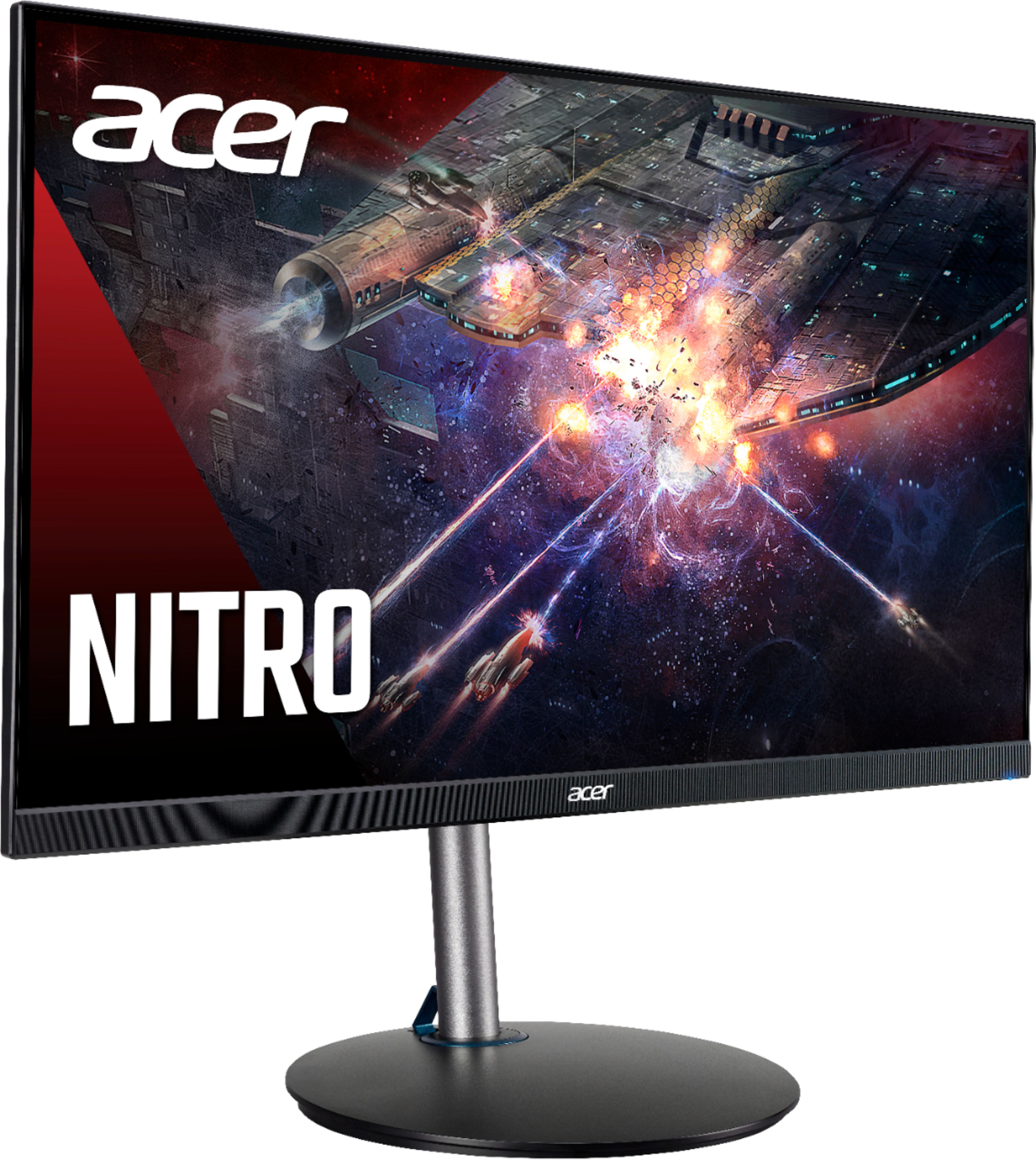 Angle View: Acer - Nitro 23.8" IPS LED FHD FreeSync Gaming Monitor (HDMI 2.0, Display Port)