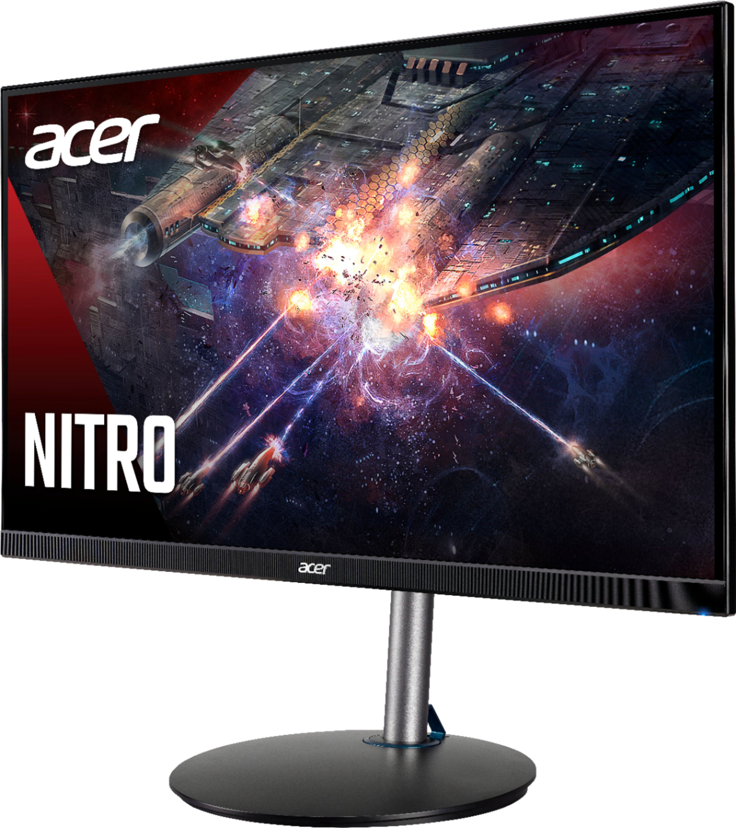 Angle View: Acer - Refurbished Nitro 27" IPS LED QHD FreeSync Monitor - Black