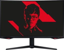 Samsung - G77 Series 27" Curved WQHD Gaming Monitor With Special T1 Faker Design (HDMI, USB) - Black - Front_Zoom