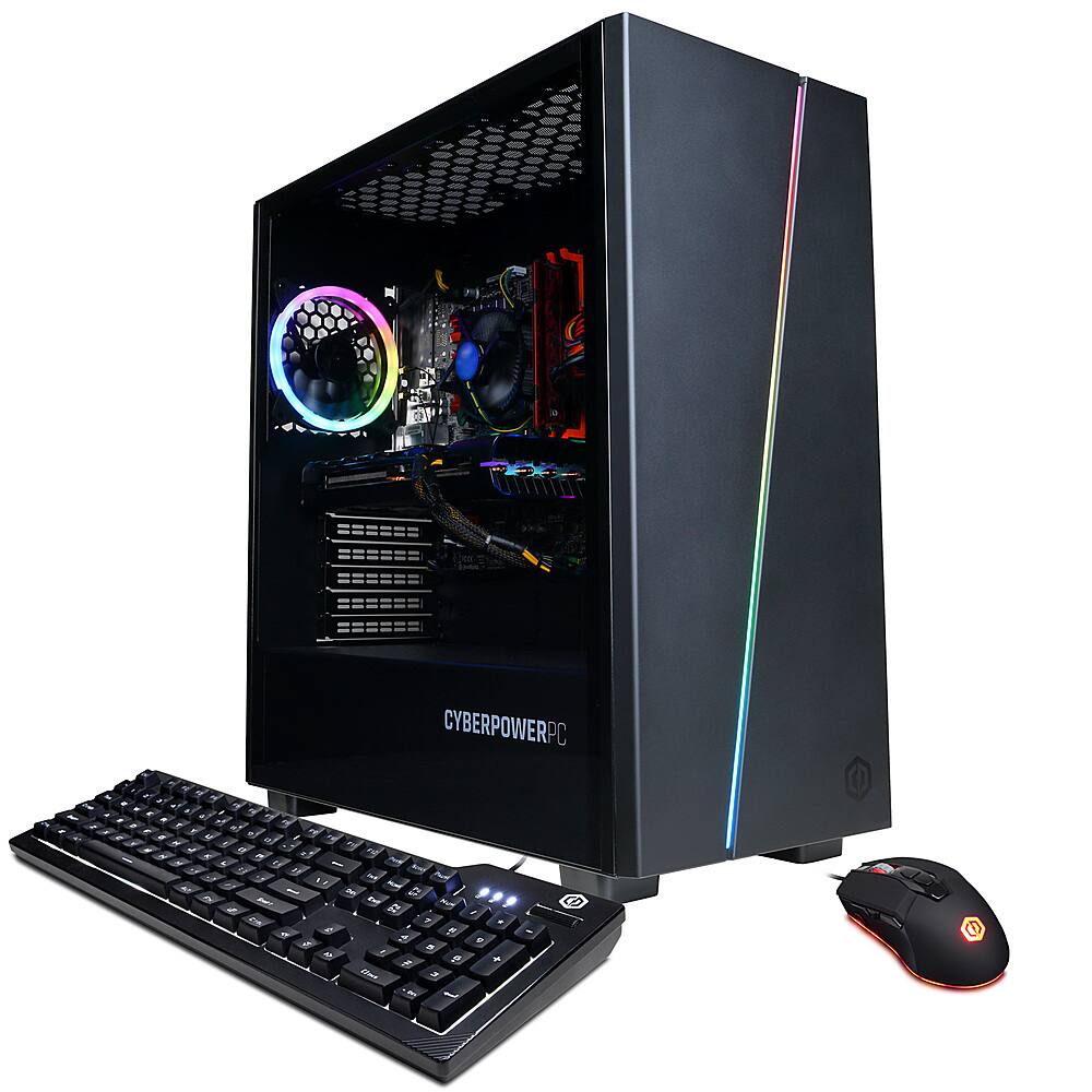 CyberPowerPC Gamer Xtreme Desktop- Intel i5-10400F- 8GB RAM- NVIDIA GeForce GTX 1650 Super- 500GB SSD Black GXi1270V2 Best Buy