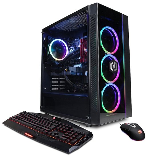 CyberPowerPC Gamer Xtreme Gaming Desktop- Intel Core i7-10700K -16G RAM- GeForce GTX 1650 S- 1T HDD+ 500G SSD- Black