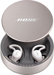 Bose - Sleepbuds II — Soothing Sounds and Noise-masking Technology Designed for Better Sleep - White/Silver - Front_Zoom